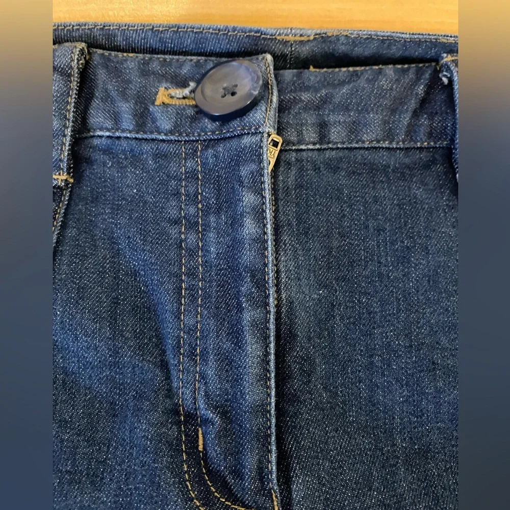 Talbots Women's Blue Denim Stretch Capri Jeans